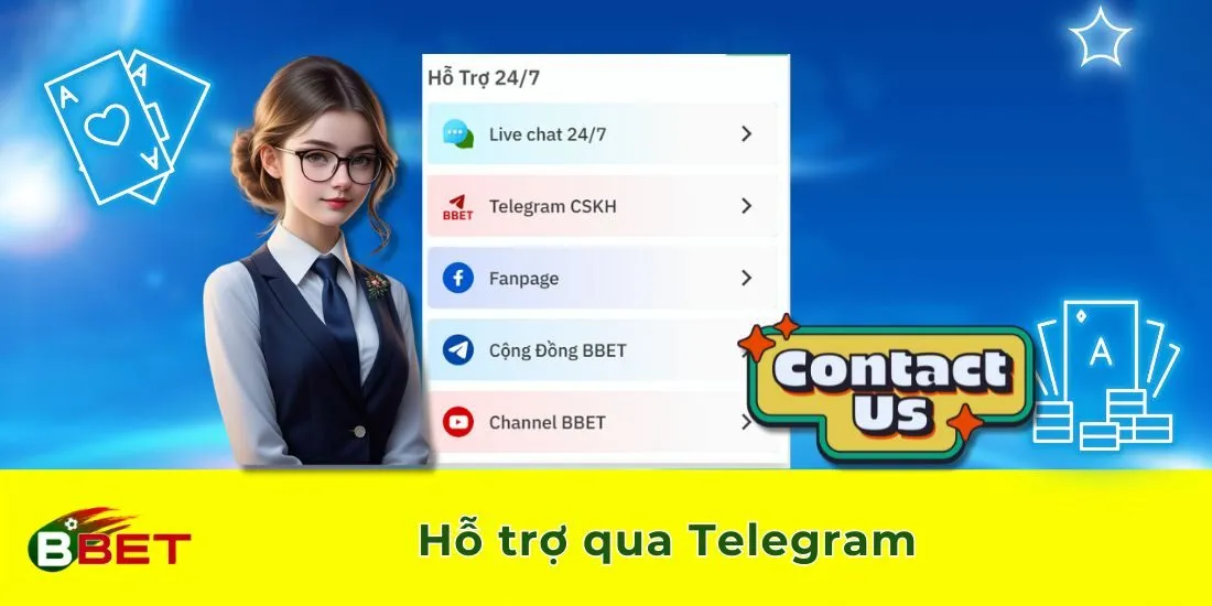 Hỗ trợ qua Telegram